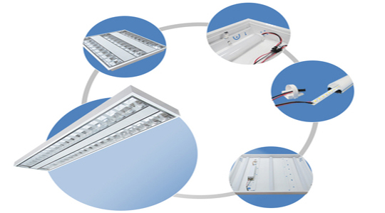 Grill Series LED Troffer Light - Image 5