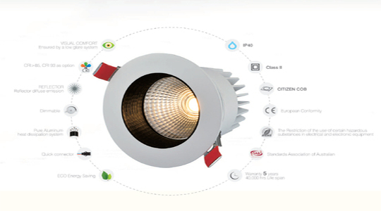 Tino Series Recessed LED Downlight - Image 3