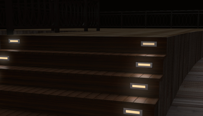 Giza 1014 LED Recessed Stair & Wall Light IP67 - Image 2