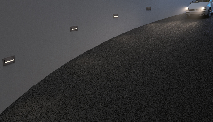 Giza 2817 LED Recessed Stair & Wall Light IP65 - Image 2